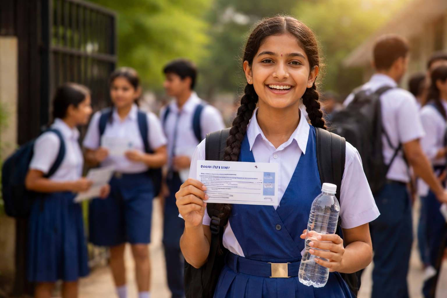 CBSE Board Exams 2026 students entering exam hall with admit card instructions